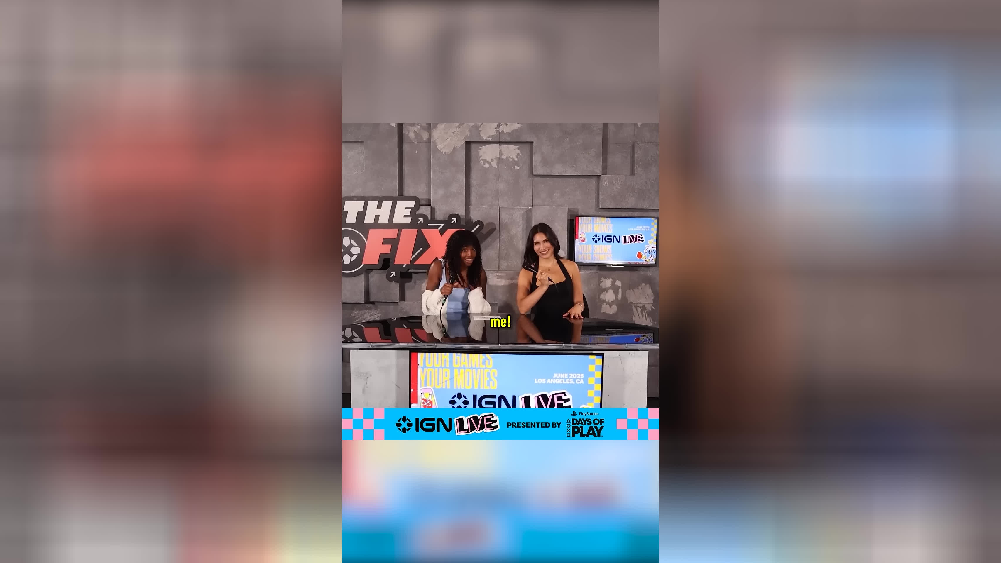 پوستر طرفداران فرصت داشتند تا در مجریگری برنامه Fix در IGNLive...