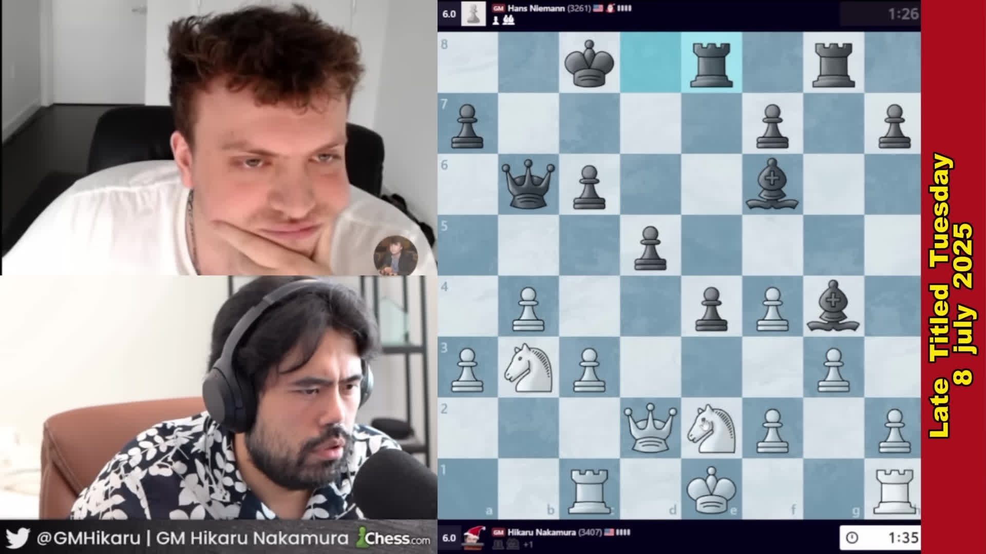 پوستر هیکارو ناکامورا هانس را نابود می‌کند و رکورد امتیاز شطرنج...