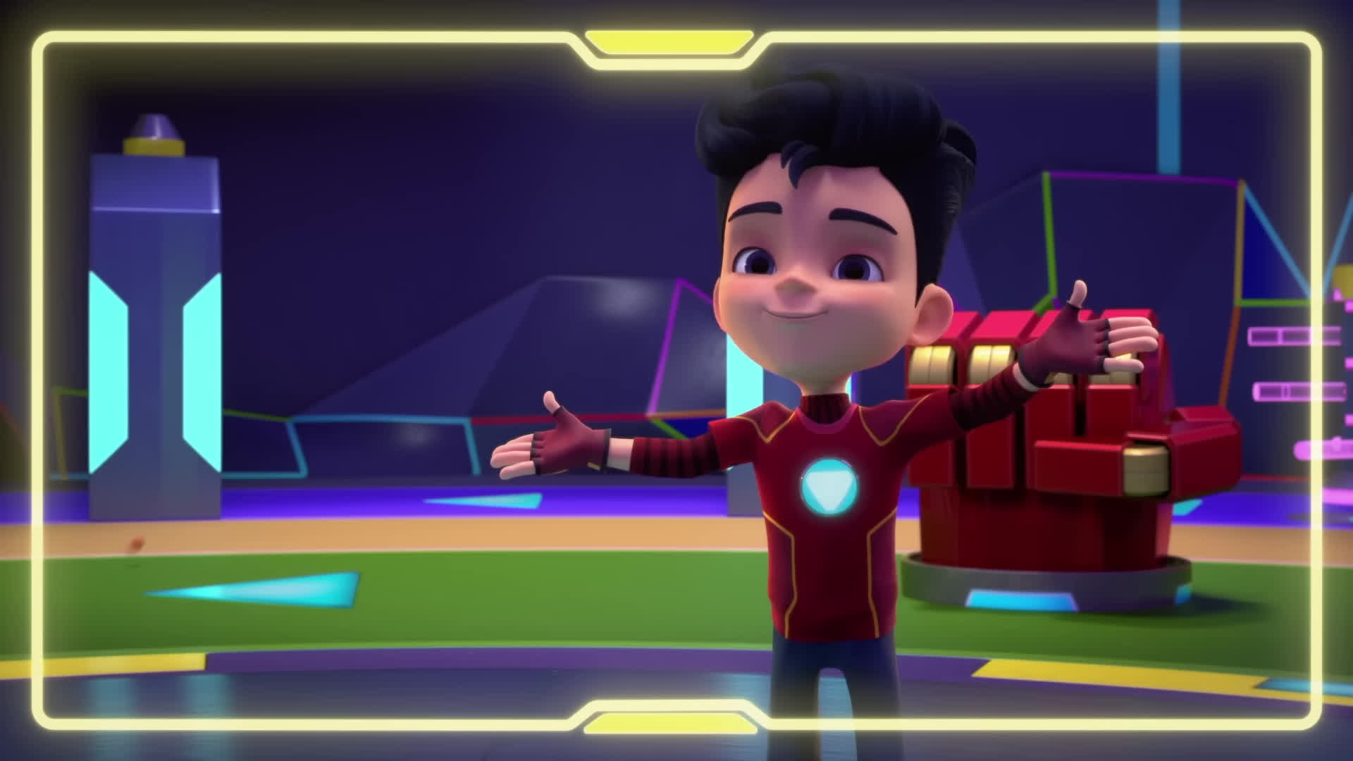 پوستر دیدار با تونی استارک و دیدن آی‌کیو! 🦾 دیدار با آهن‌آدم و...