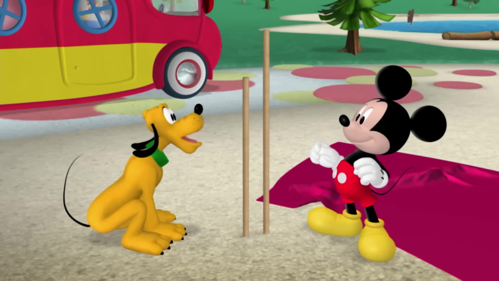 پوستر بیایید بیرون بازی کنیم مجموعه ویدیوهای کمپینگ! 🏕️ با میکی...