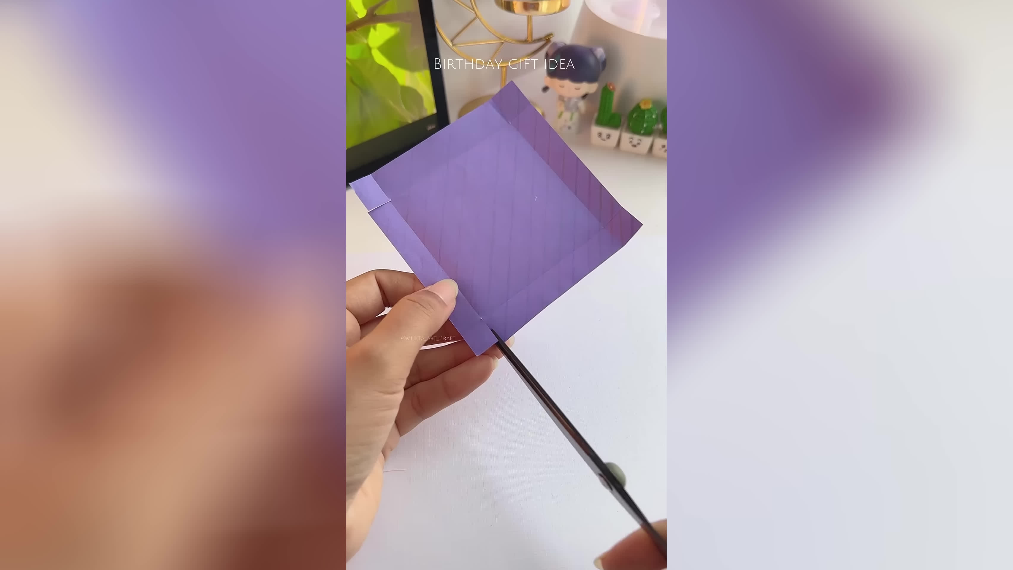 پوستر ایده کارت هدیه تولد 🤩✨شورت هنر خودساخته...