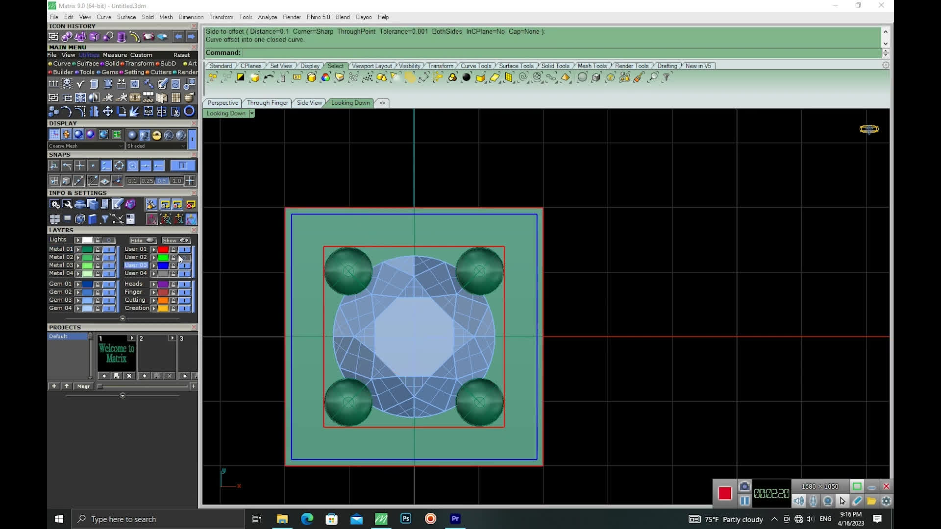 طراحی زیورآلات با ماتریکس9 | قلب ترند نگینی را بسازید
