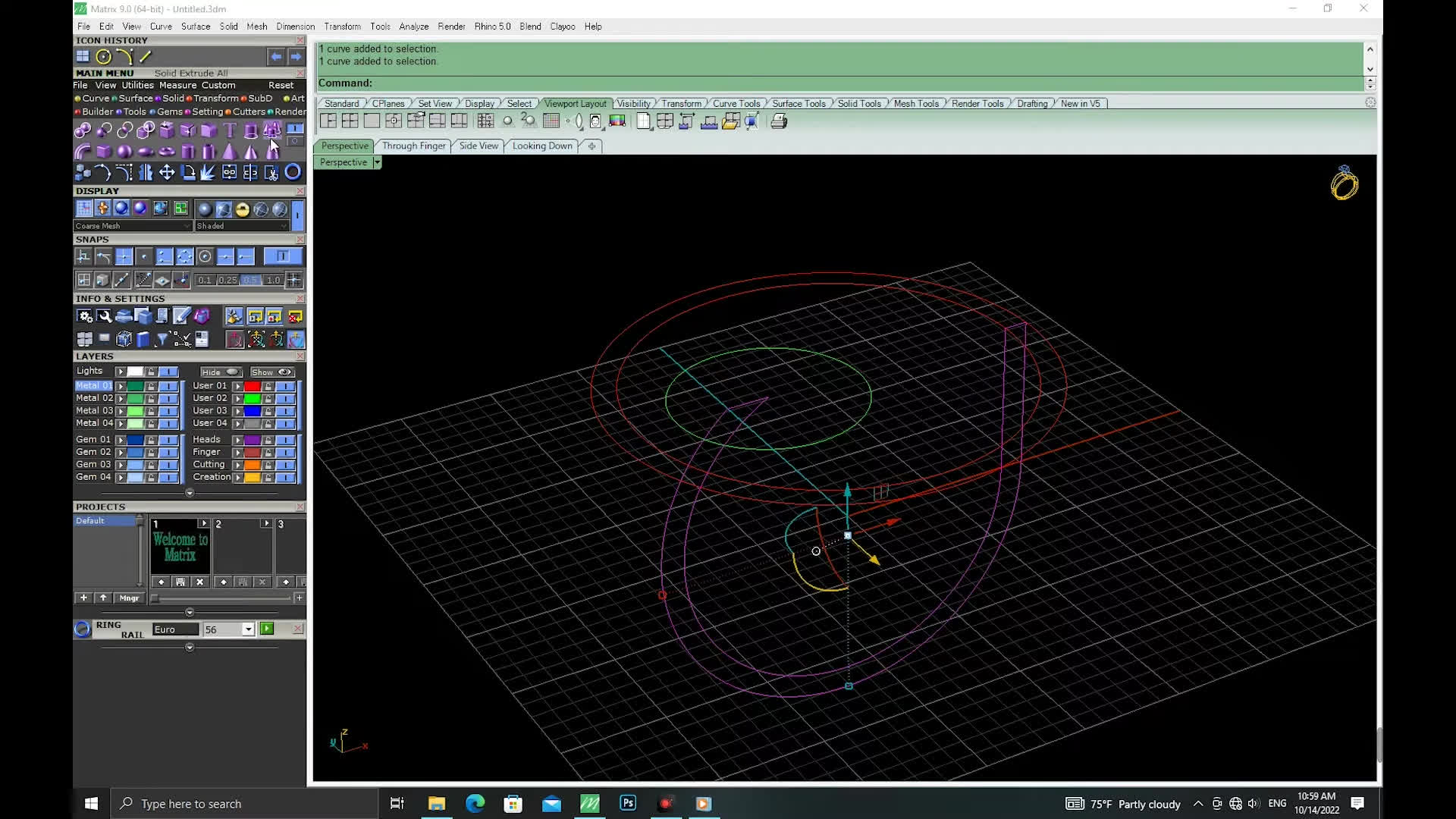 طراحی زیورآلات با ماتریکس 9