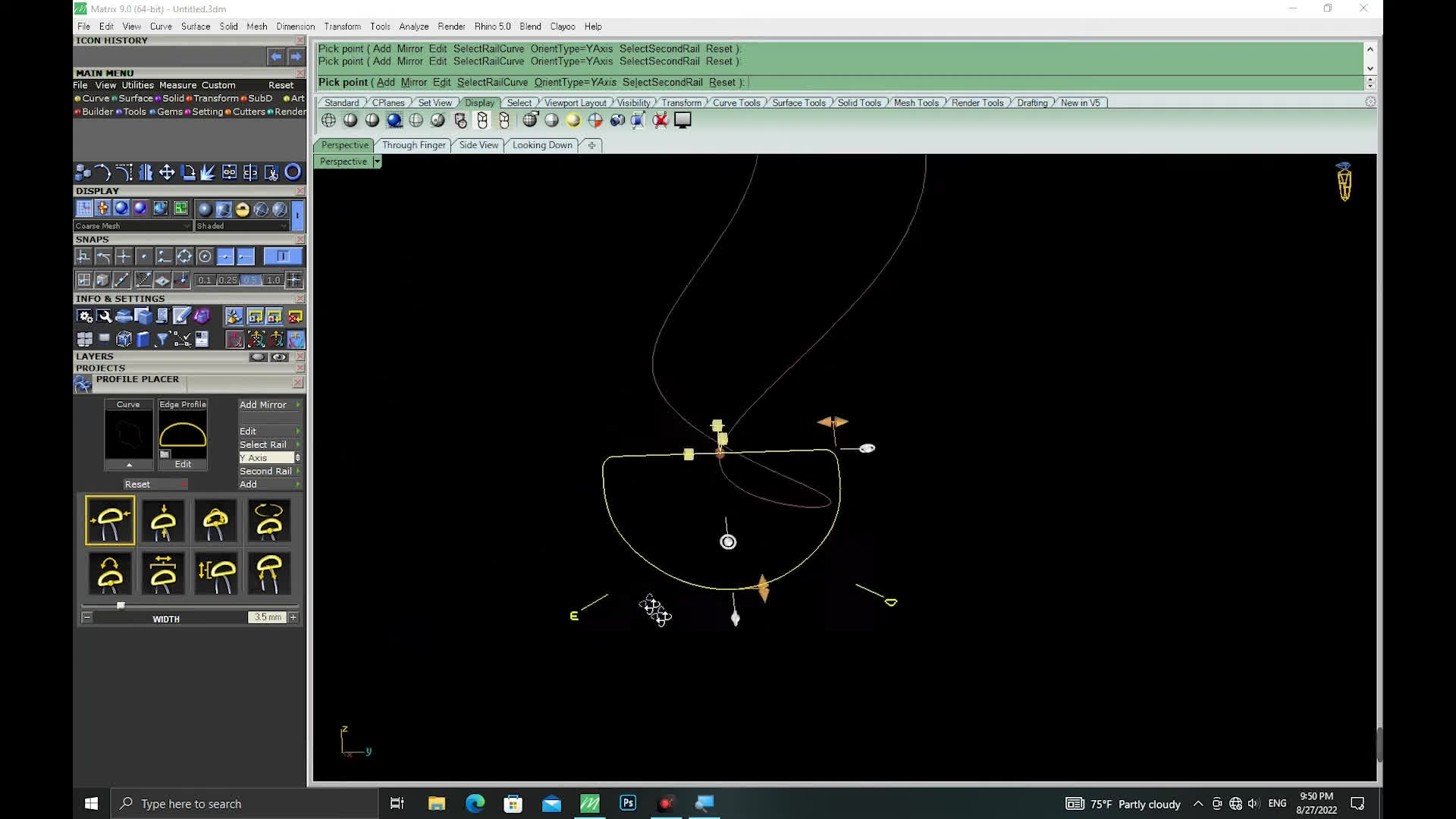 آموزش طراحی طلا و جواهر با نرم‌افزار ماتریکس 9
